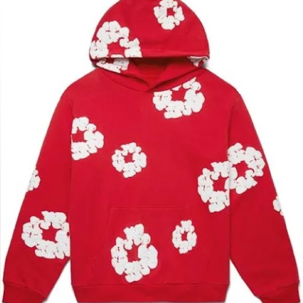 Red Floral Hoodie